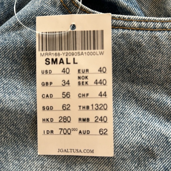 J. Galt bootcut acid washed jeans - size small. New with tags - Picture 4 of 4